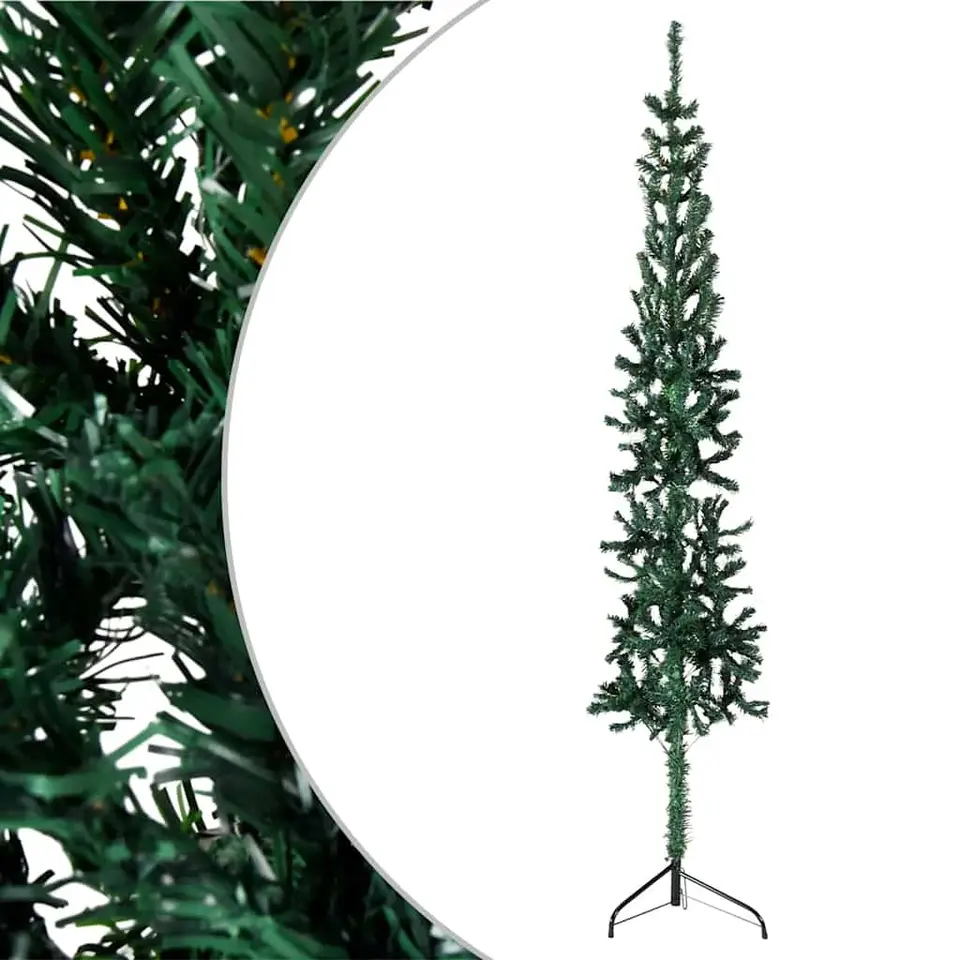 vidaXL - Halve Kunstkerstboom - Groen - 120 cm