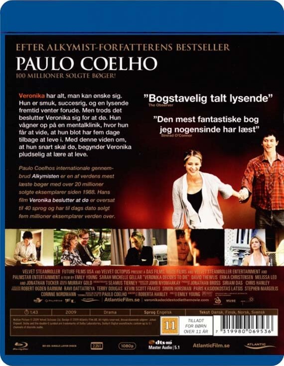 Veronika Decides To Die - Blu-Ray