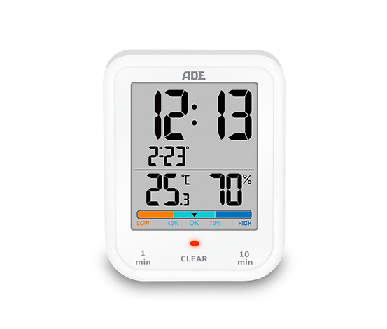 Digitale Badezimmeruhr mit Hygrometer und Thermometer