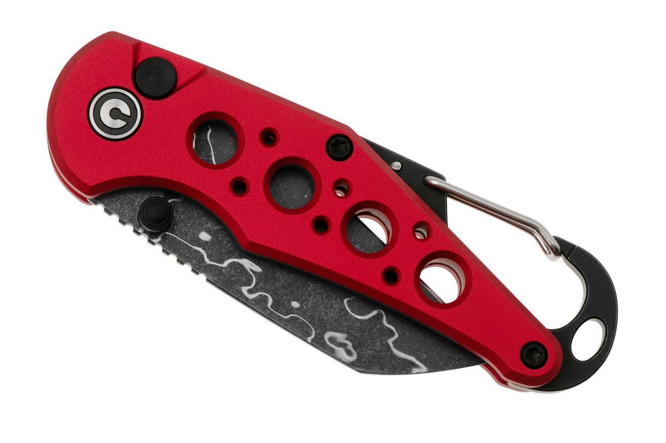 CIVIVI Pragma C23062B-DS1 Damascus, Red Aluminium, zakmes