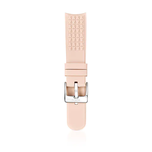 Relógio inteligente Samsung Galaxy Watch3 X TOUS preto com acabamento em maple e pulseira de silicone preta.
