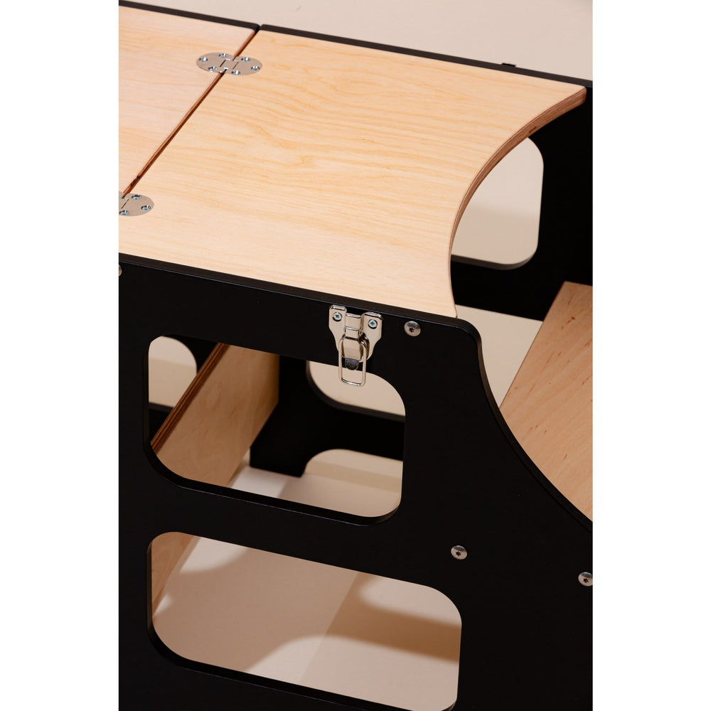 Køb Duck Woodworks Foldbart Læringstårn Black