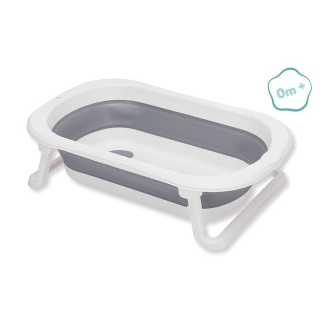 MICA - Faltbadewanne Orka - grau/weiß