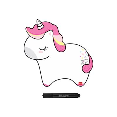 Legami - Tableau blanc magnétique - licorne - 28 x 28 cm