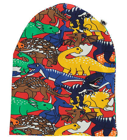 Sm?folk Hue - Vendbar - Apple Rød m. ?bler Og Dinosaurer