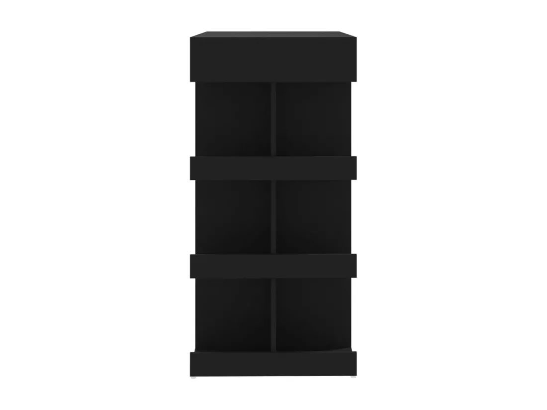 Table de bar étagère de rangement Noir 100x50x101,5 cm