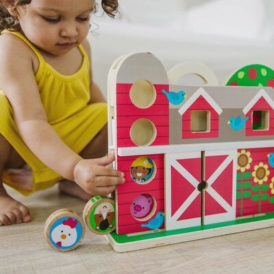 Melissa & Doug GO TOTs Låve med 4 Disker