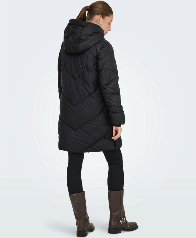 Onlmolly - Puffer Jas - Winddicht - Met Capuchon - Lange Mouwen - Gevoerd