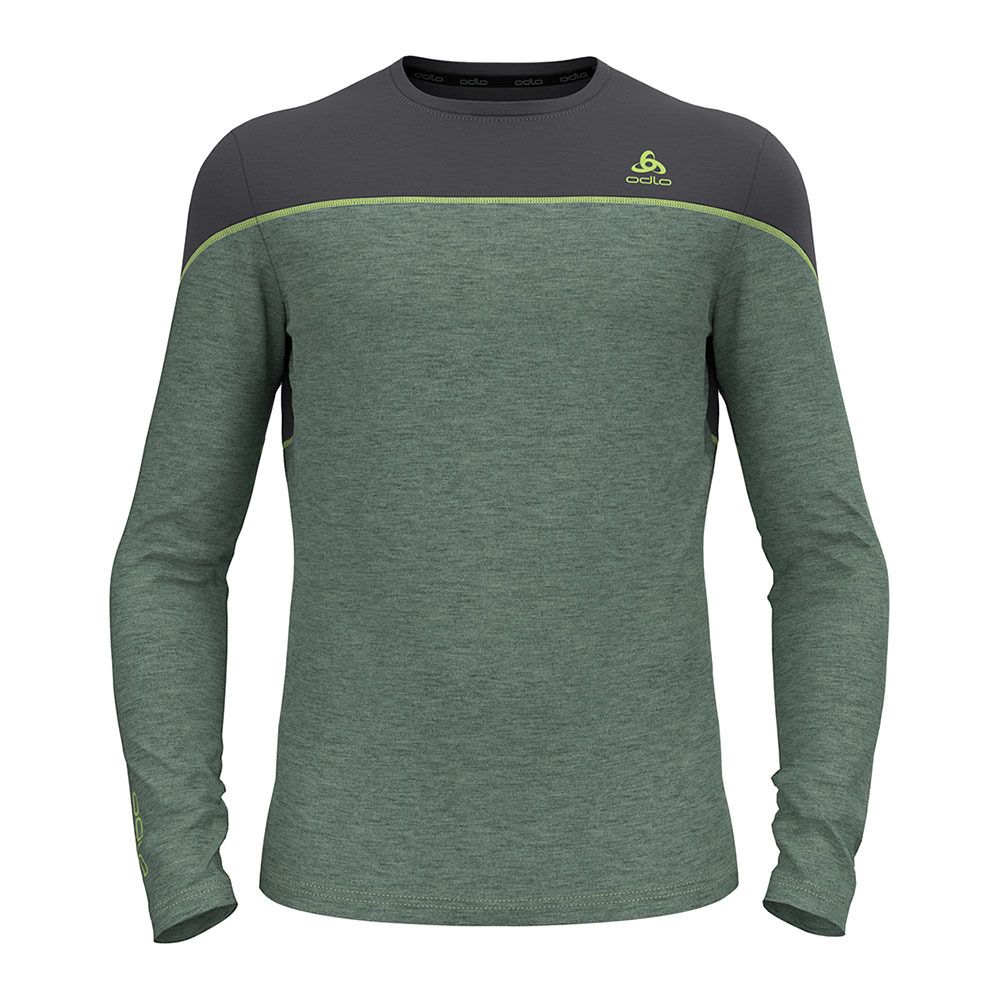 Odlo REVELSTOKE PW 150 - Sous-couche Homme matte green/dark grey melange