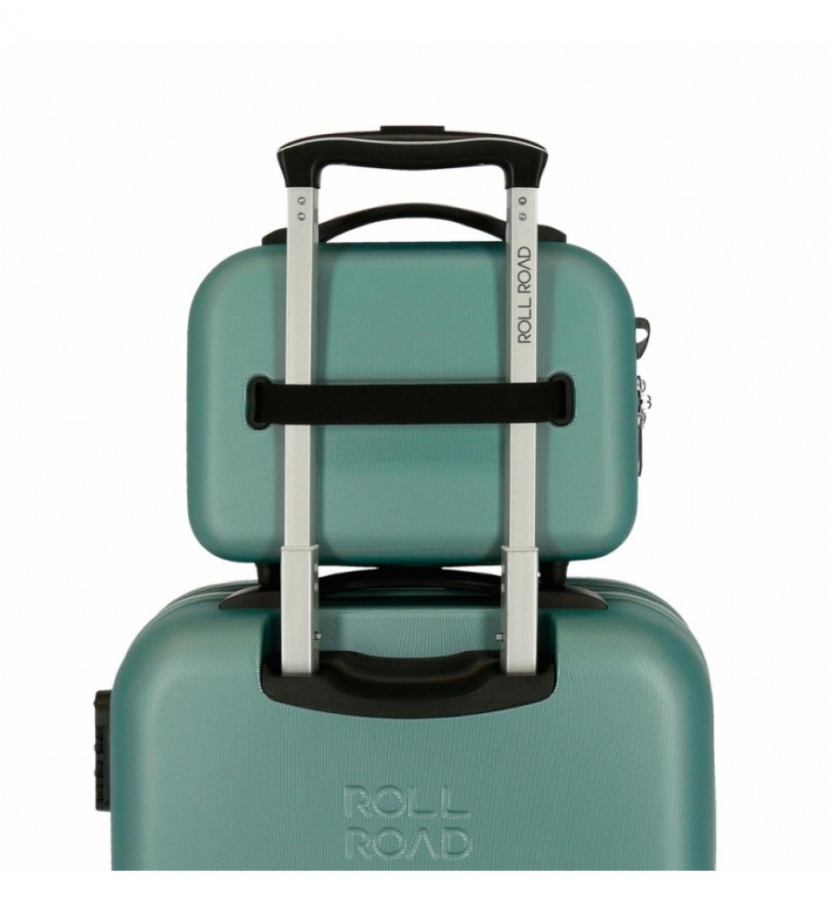 Nécessaire Roll Road ABS Roll Road India Adaptável turquesa - 29x21x15cm