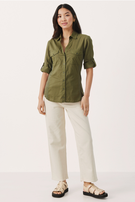 Part Two groene dames blouse