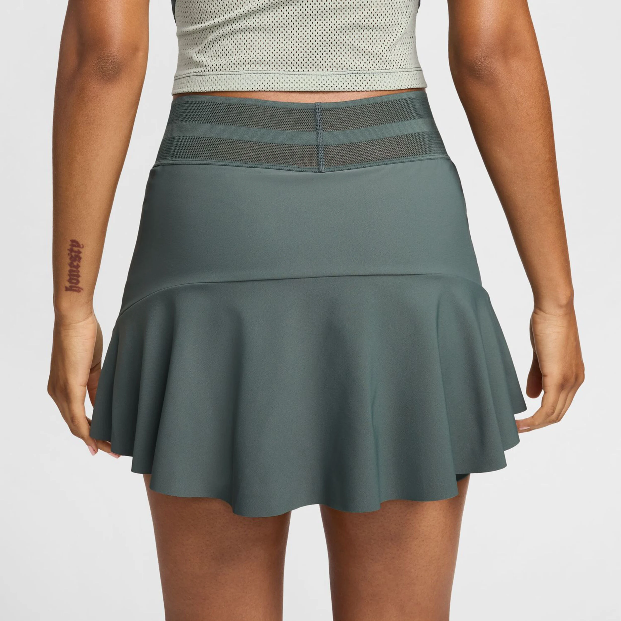 Nike Dri-Fit Court Slam Regular Jupe Femmes - Vert Foncé
