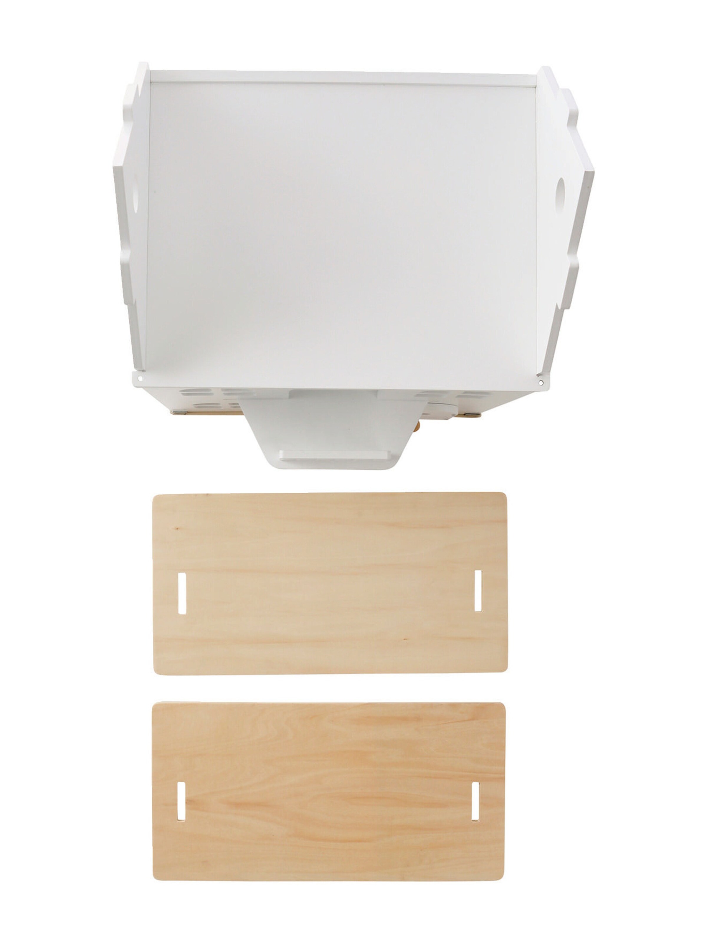Vertbaudet Puppenhaus mit Zubehör aus Holz FSC® natur/weiß