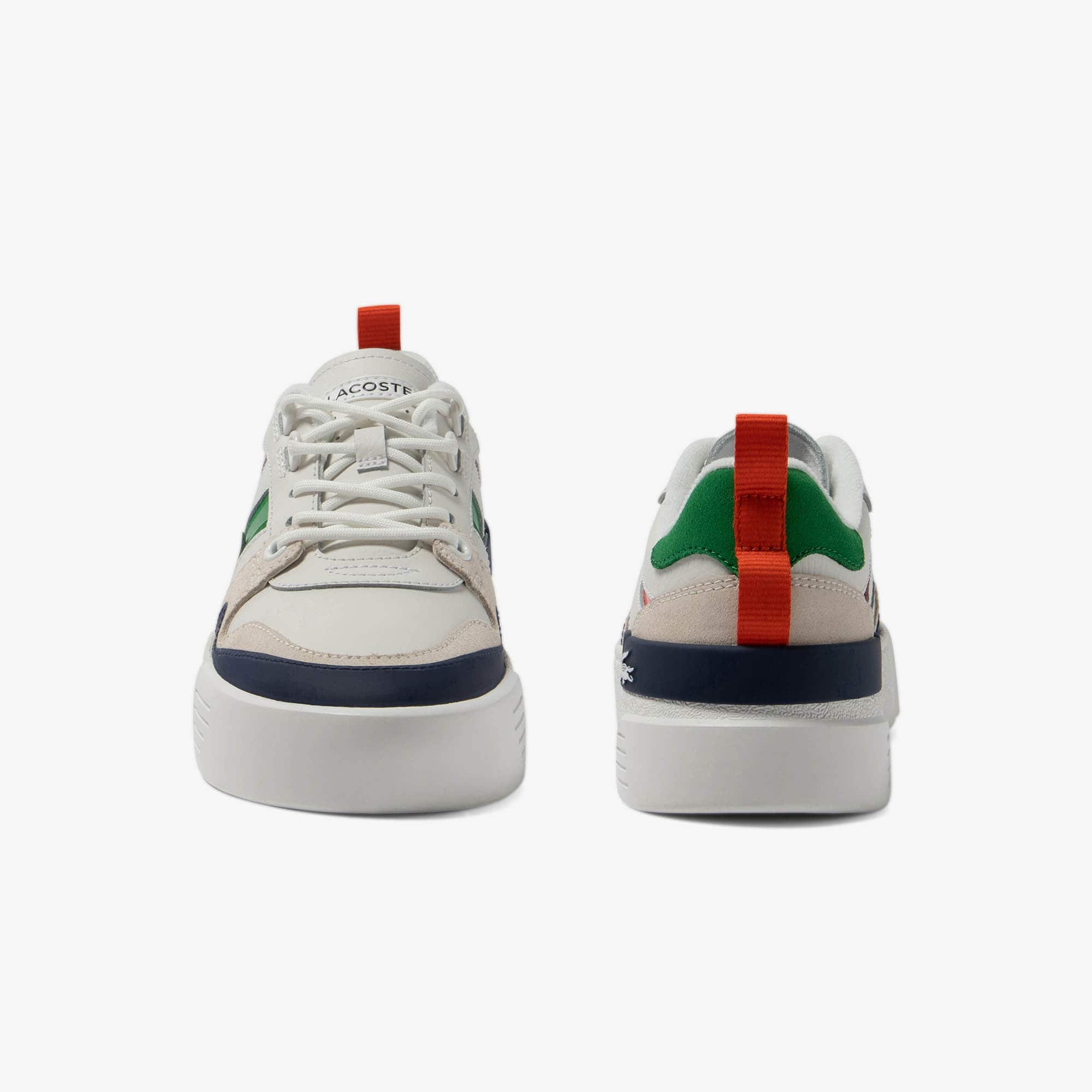 Sneakers L002 femme en cuir et mesh Sneakers - Blanc - Lacoste - Femme