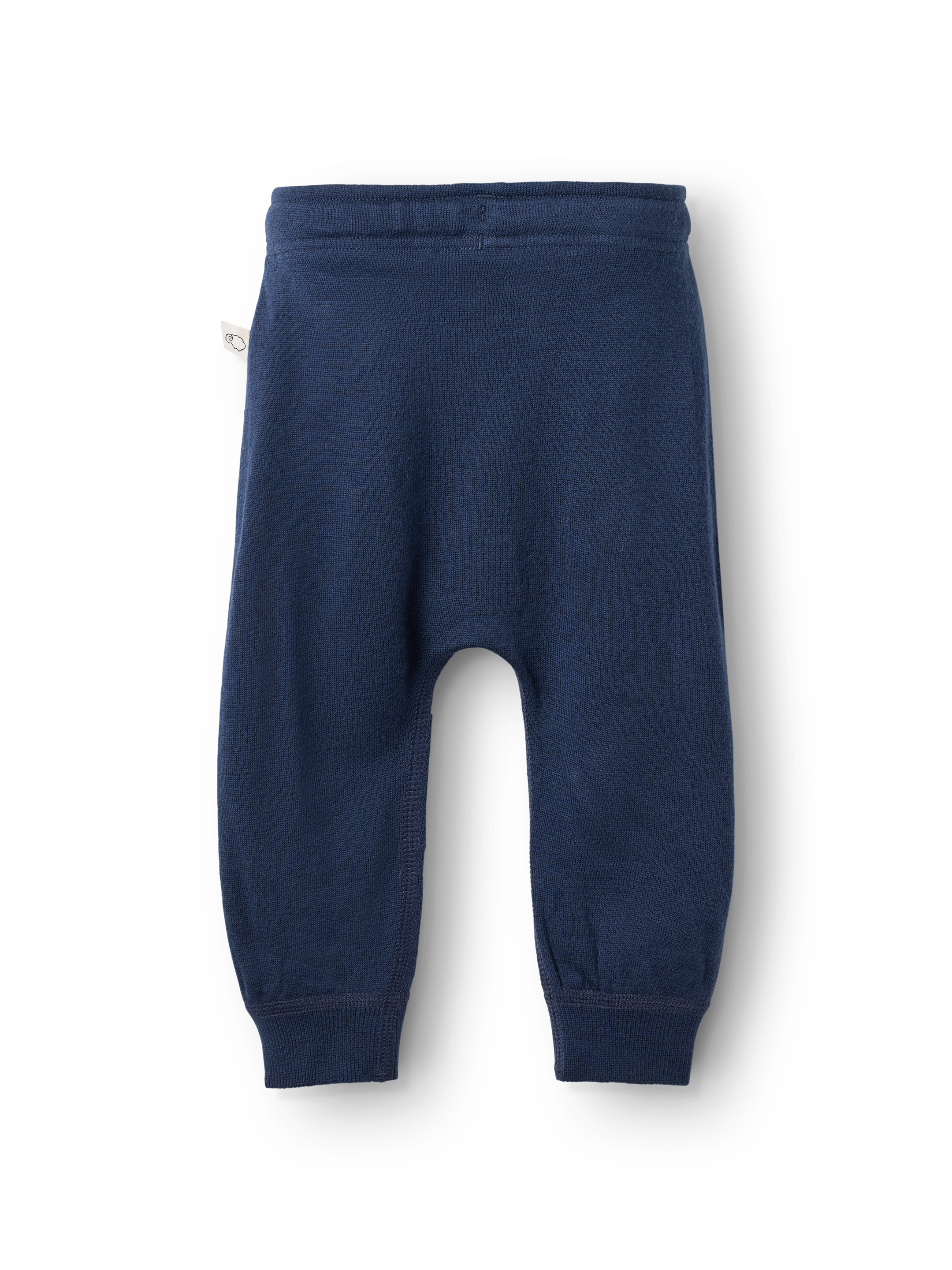 Joggingbroek met kniestuk van merinowollen terry voor baby’s