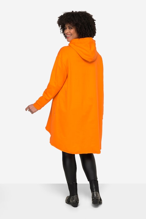 Long-Hoodie, Kapuzensweater, Smiley, Langarm