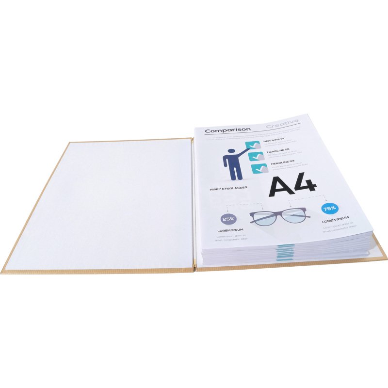Chemise extensible sans rabat Exacompta à boucle dos 13 cm - Kraft Grège