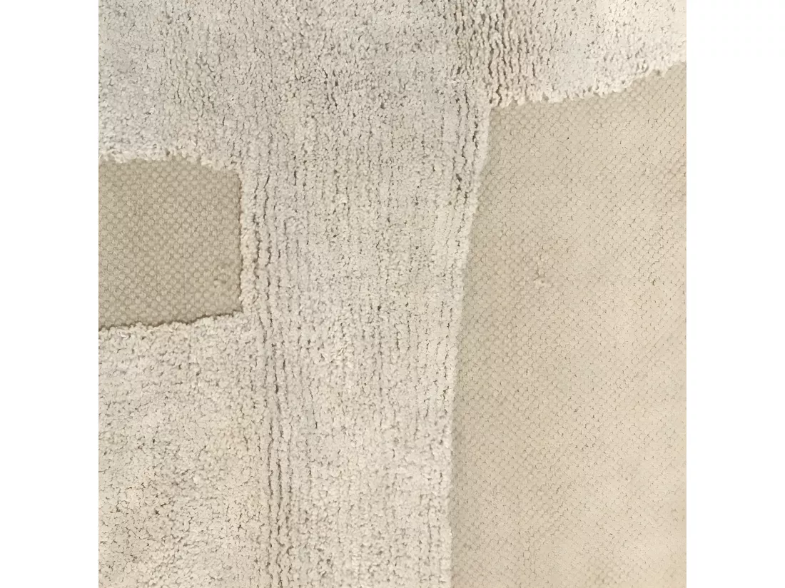 Tapis déco à franges abstrait en coton 160x230cm