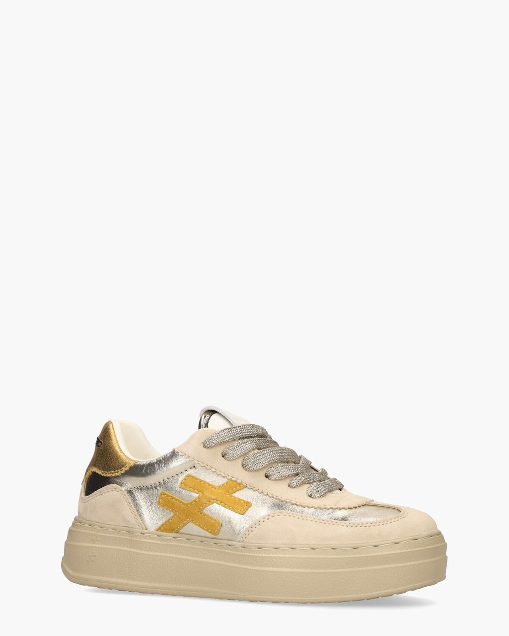 Another Trend A035 Goud/Beige Damessneakers
