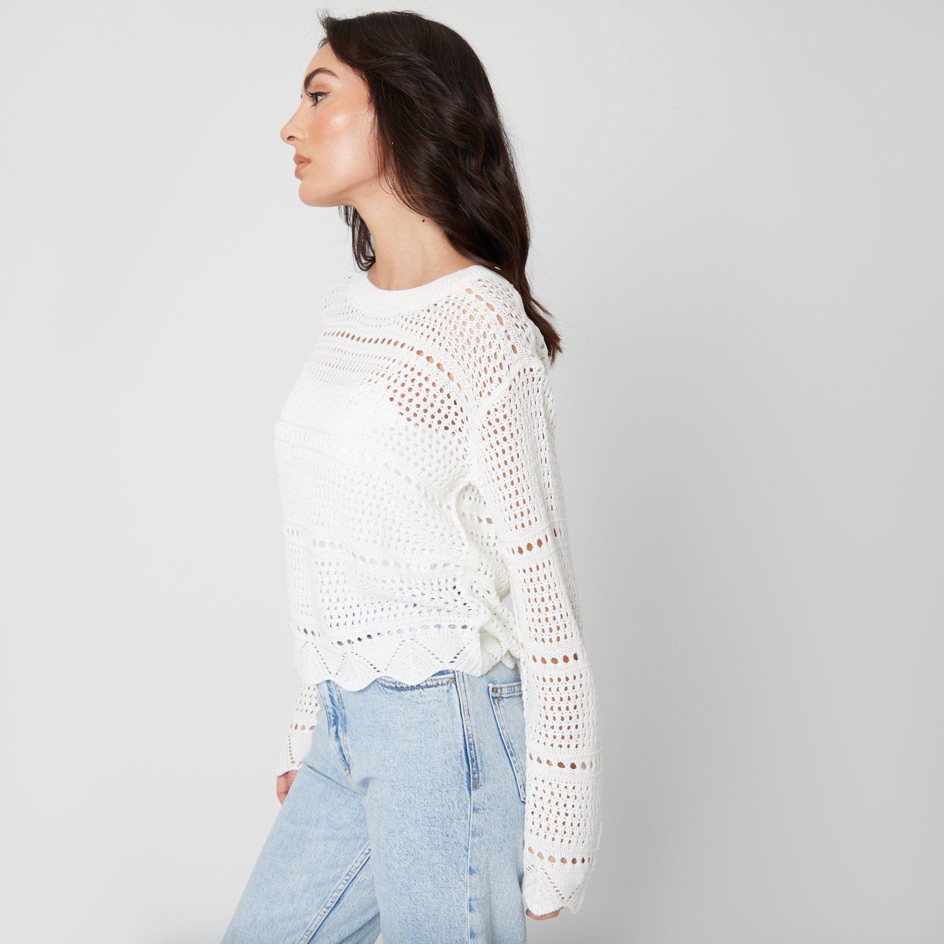 Be You Ladies Pointelle Jumper