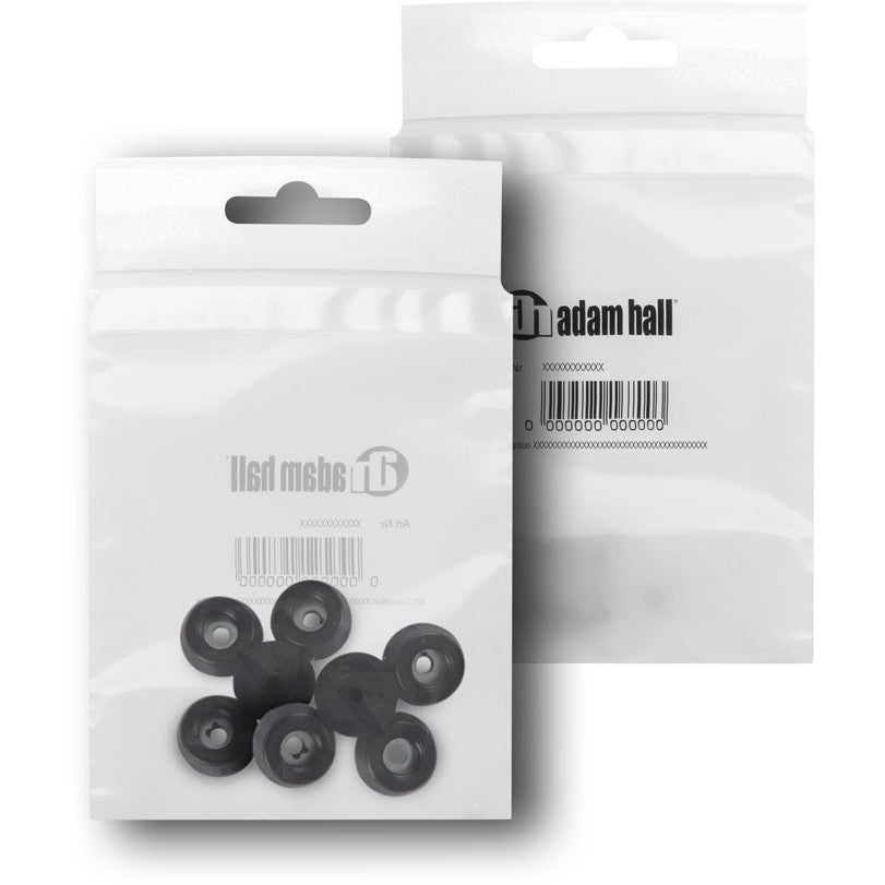 Adam Hall 4903M8AH rubberen voetje 20 x 9 mm (8 stuks)