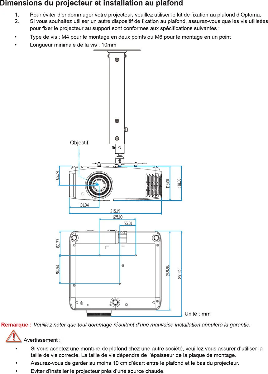 Optoma UHD38x Vidéoprojecteurs