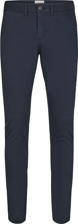 Bruun & Stengade BS Anton slim fit chinos Blå