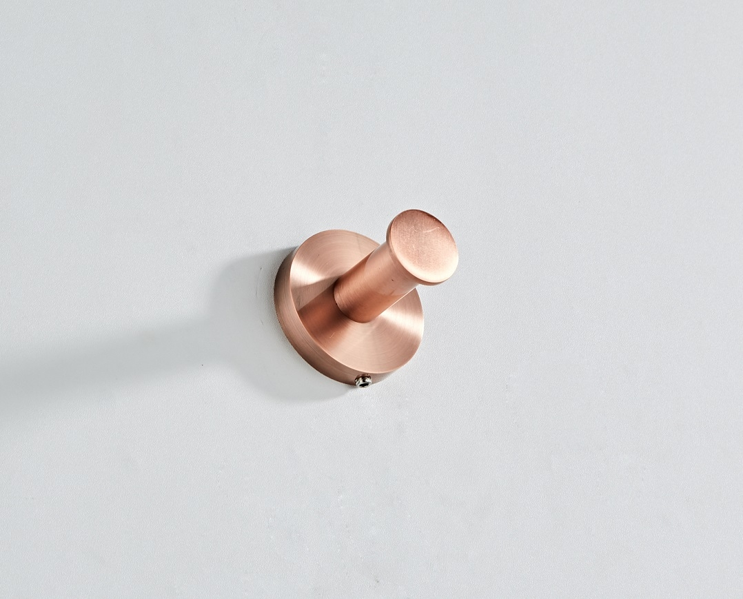 Saniclear Copper handdoekhaak geborsteld koper