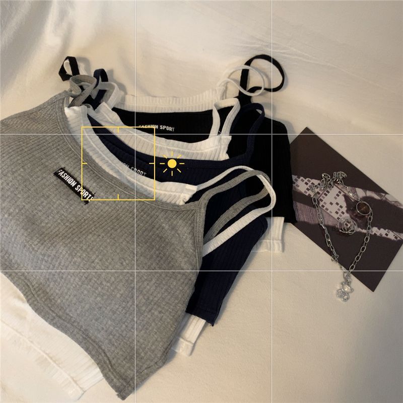 Monroll - Spaghettibandjes T-shirt met twee stukken