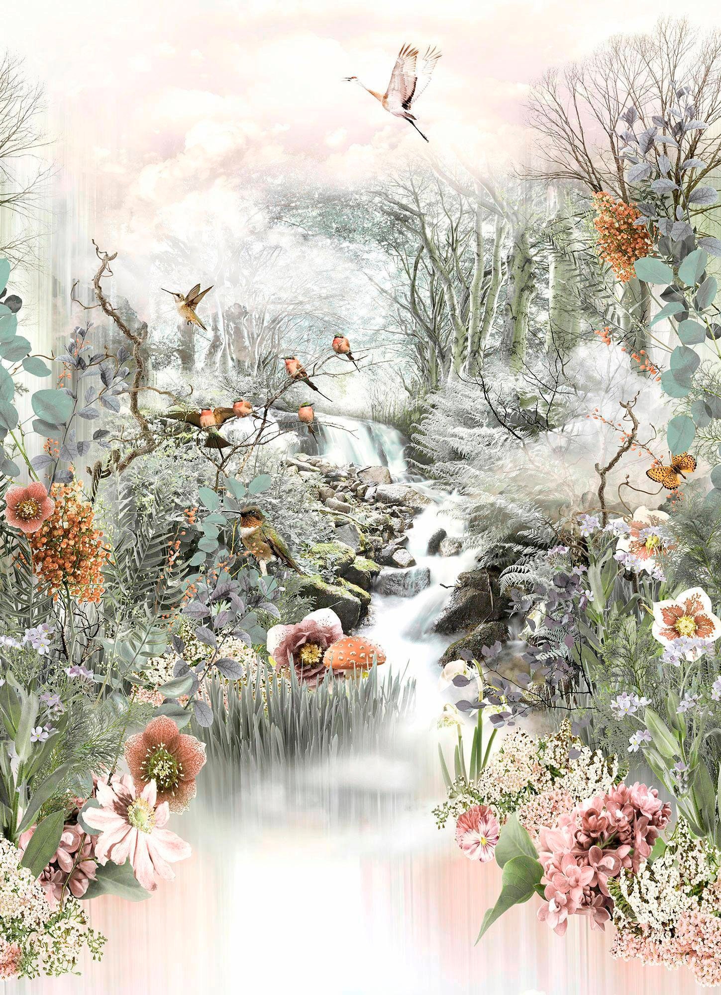 Komar Fototapete »Fable - Grösse 184 x 254 cm« bedruckt glatt Wohnzimmer, Schlafzimmer