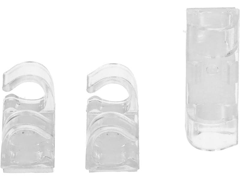 Max Hauri Kabelclips-Set 14 Stück Transparente Kabelclips