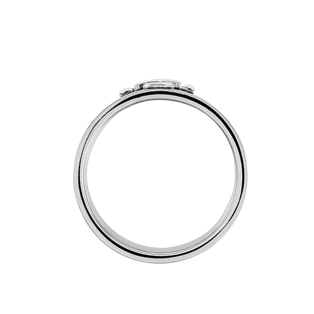 Bague Cedric Acier Blanc