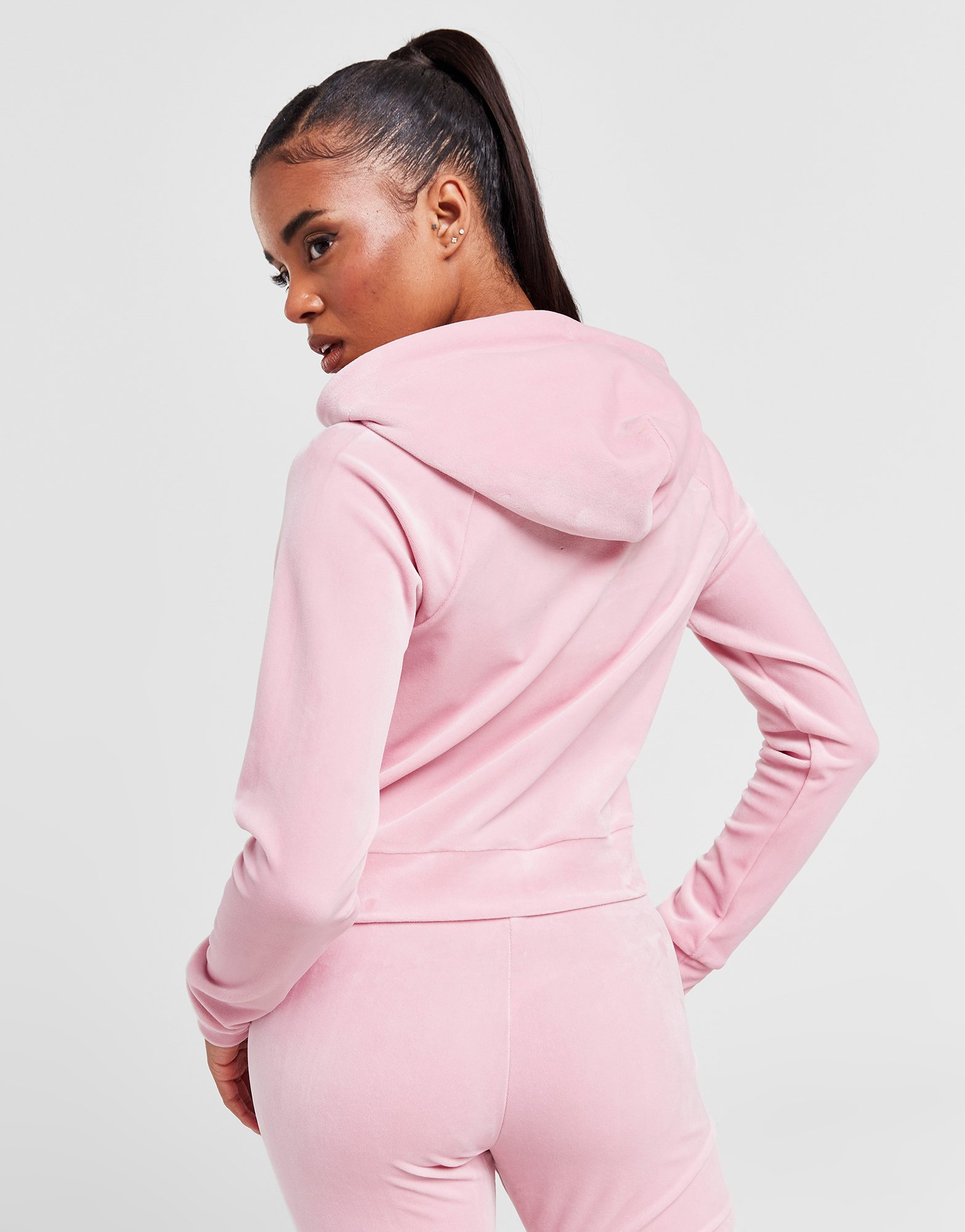 JUICY COUTURE Sweat à Capuche Zippé Royalty Velours Femme