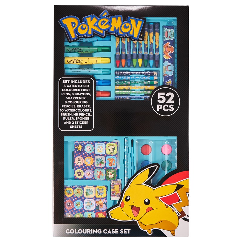 Pokèmon<br>Malesæt Pokemon 52 stk.