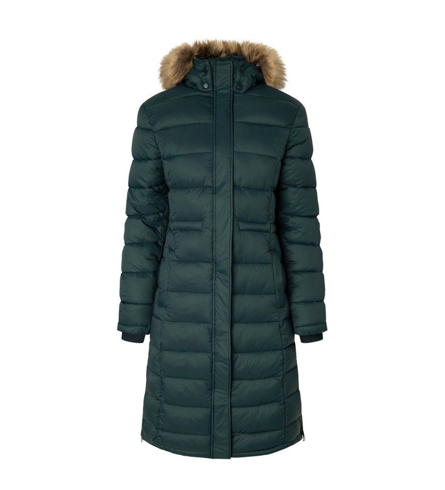 Casaco longo verde Pepe Jeans May