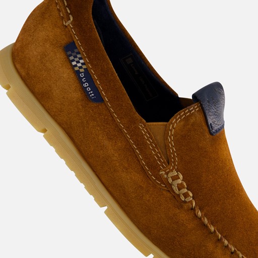 Bugatti Clipperton Instappers cognac Suede