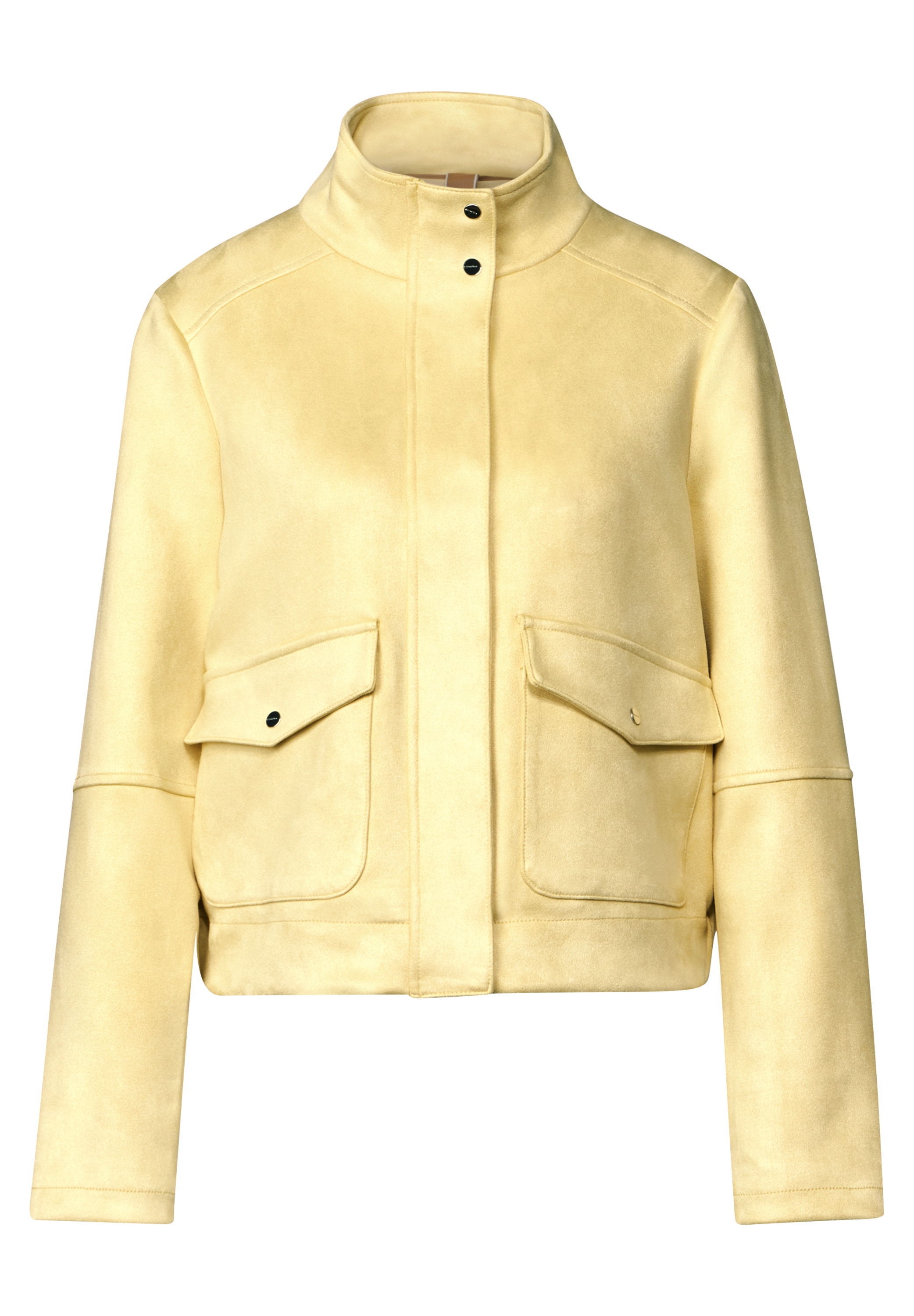 STREET ONE Kurzblazer , Kurze Jacke aus Velours