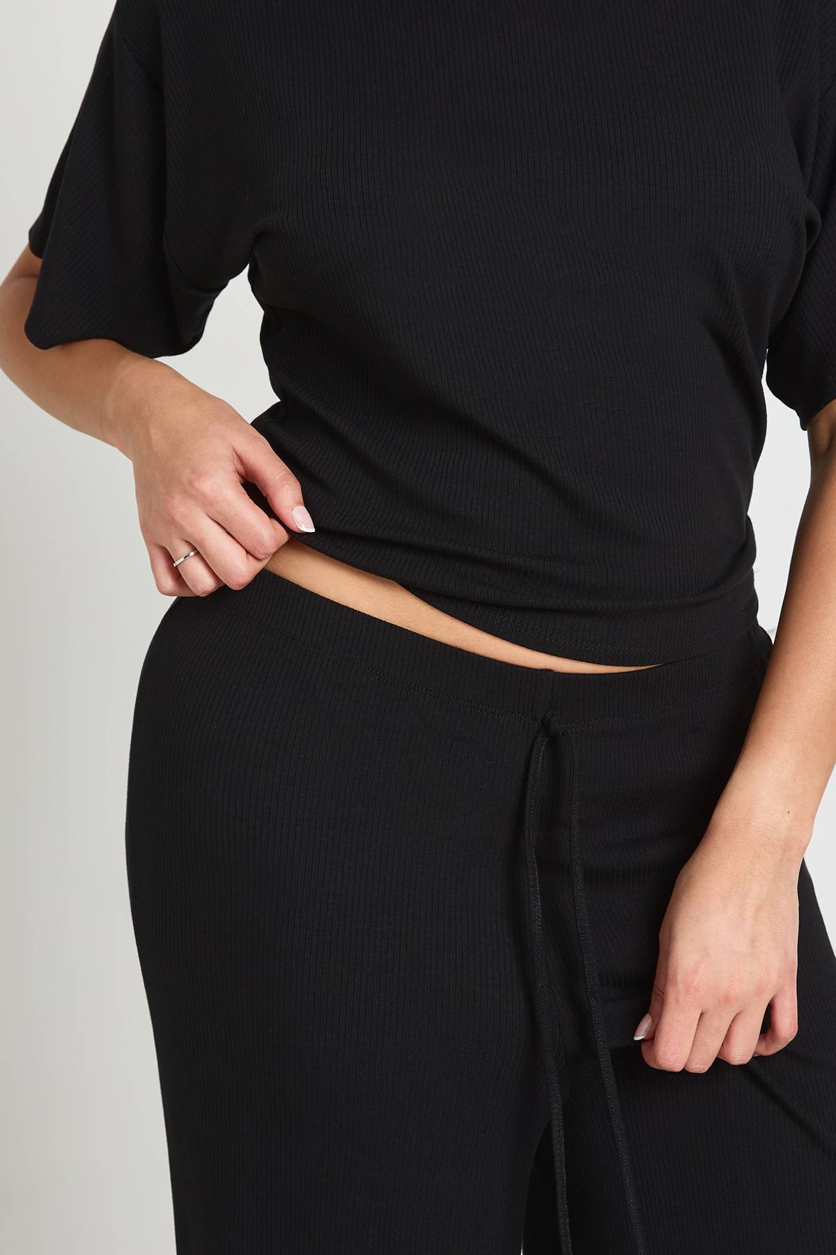 boohoo Ensemble Grande Taille Top Ample Taille Cintrée Et Pantalon Large