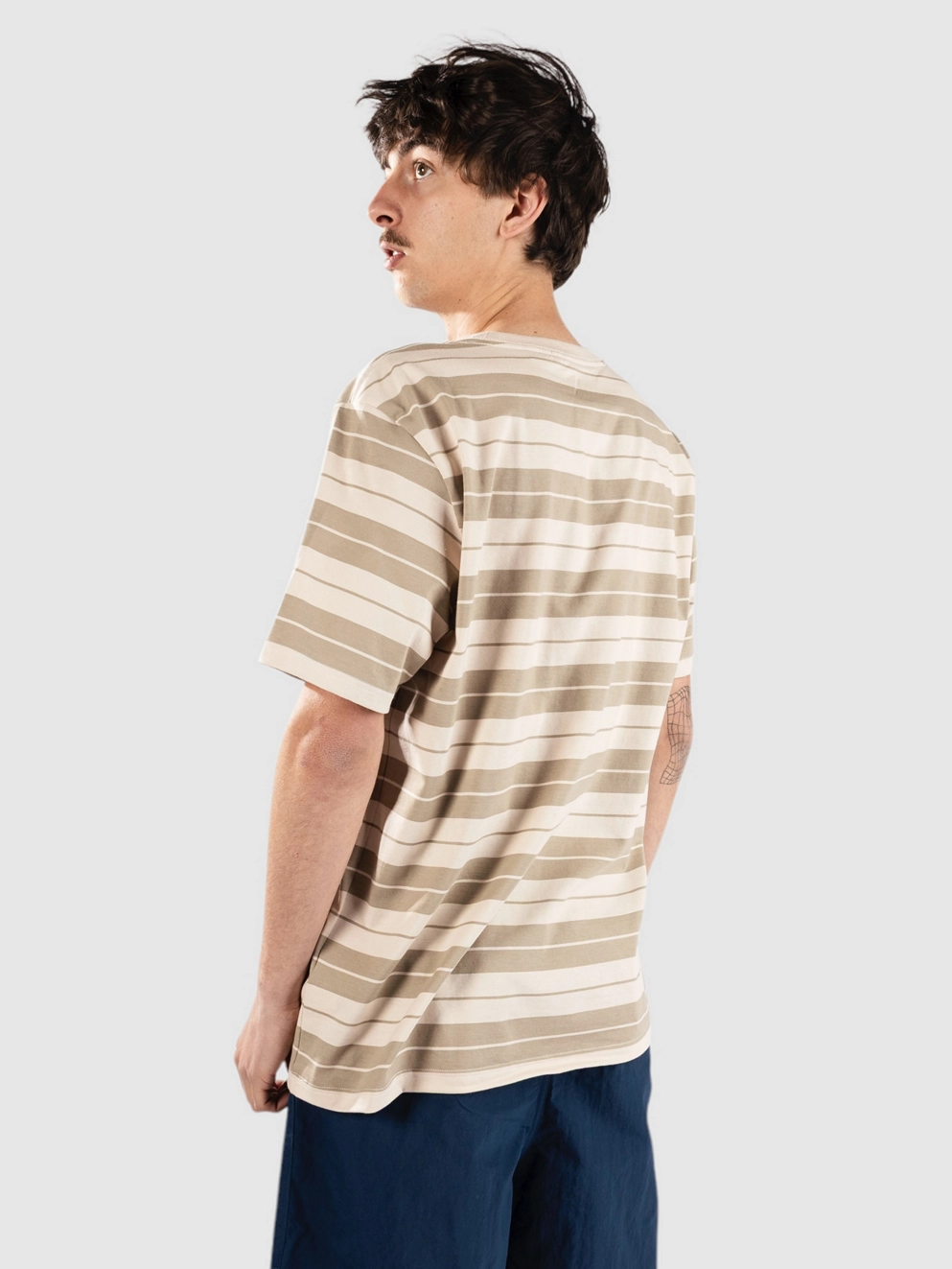 Element Icon Label Pocket T-Shirt oat milk/aluminium