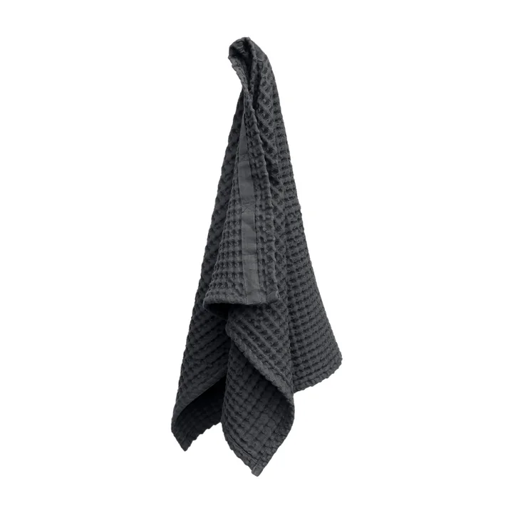 The Organic Company - Big Waffle Handtuch, 50 x 75 cm, dunkelgrau