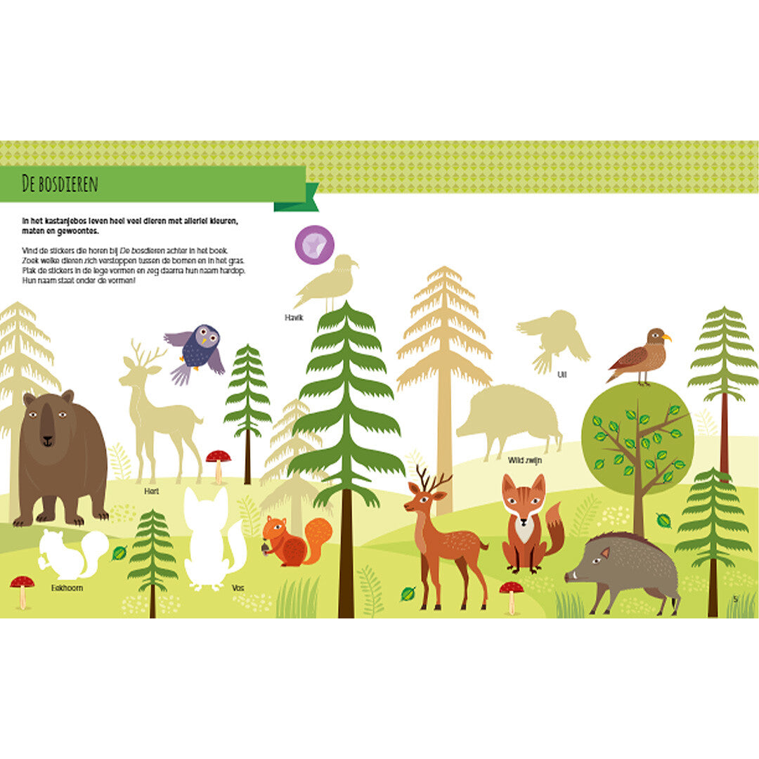 Uitgeverij rebo mijn leukste oefenboek - dieren in het bos