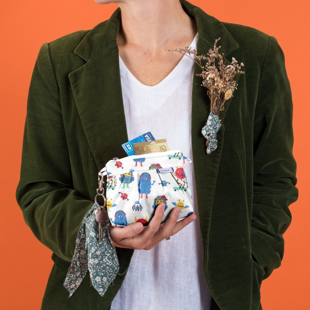 Mini Pochette Plissée Petits Monstres