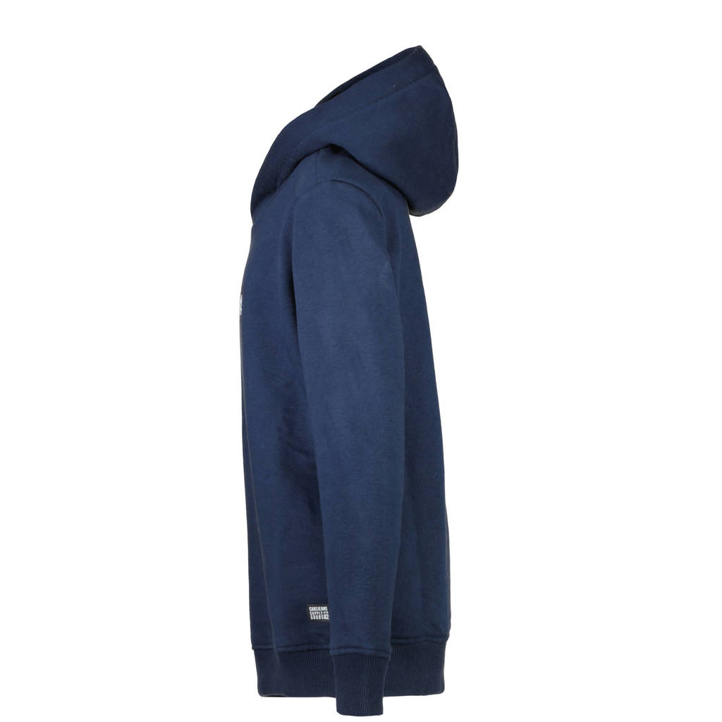 Cars hoodie XAVIO met tekst donkerblauw