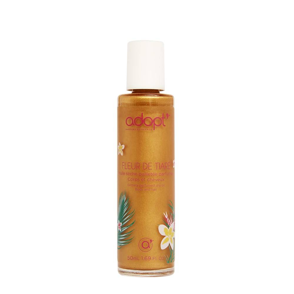 Fleur de tiaré Huile sèche pailletée 50ml