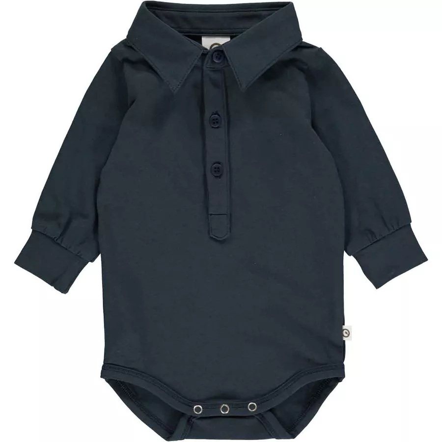 Müsli Polo-Langarmbody blue