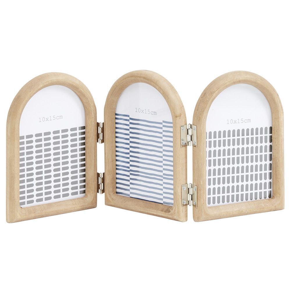 Cadre photo en accordéon beige