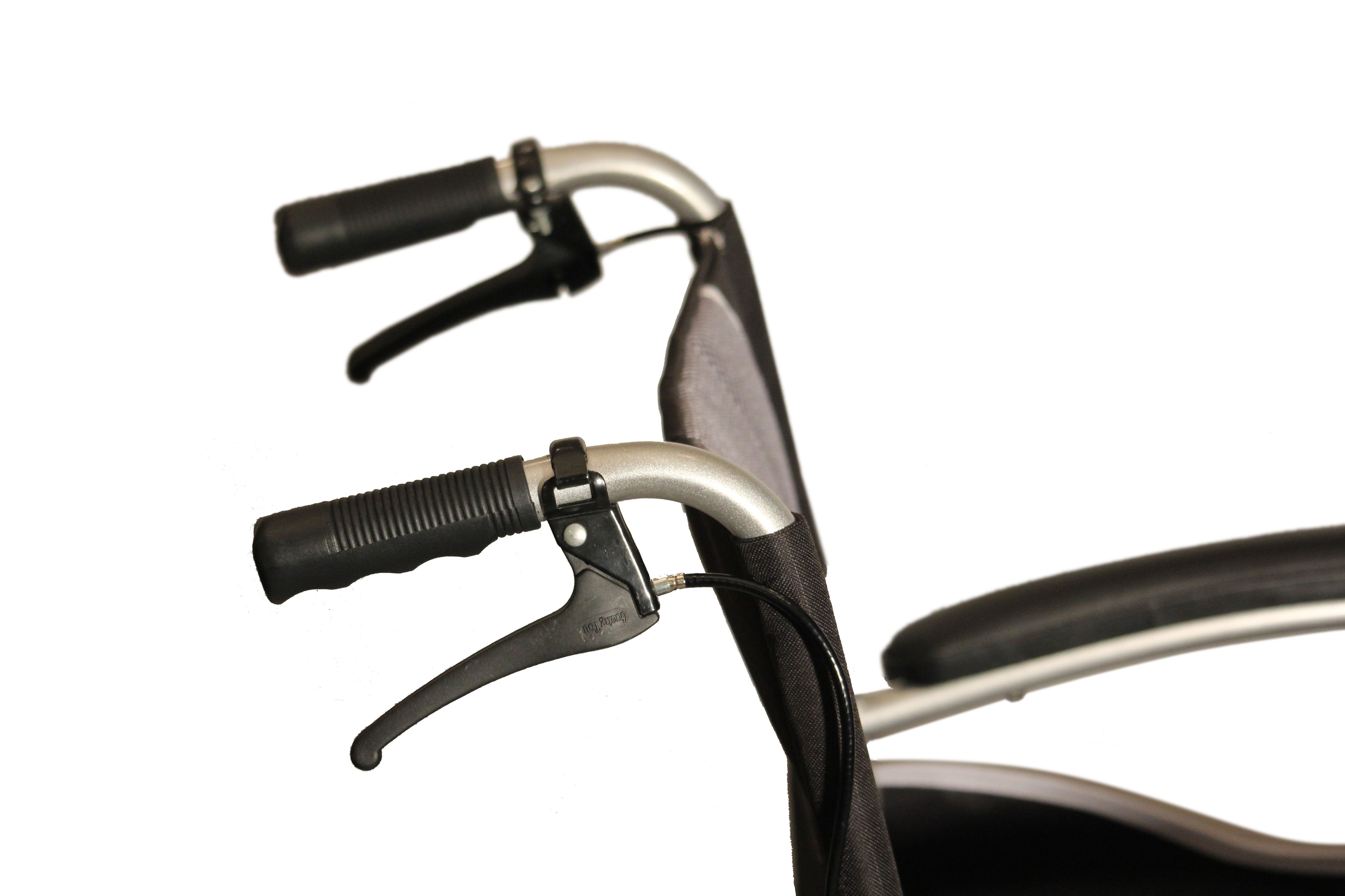 ANTAR extra leicht Rollstuhl faltbar Reise+Flug SB46cm 115kg Begleiterbremse