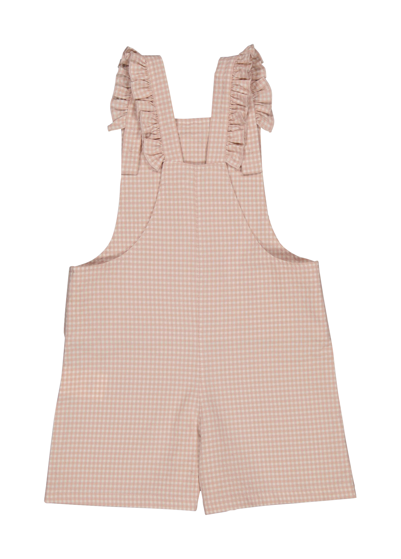 NATHALIE - Salopette vichy en coton mélangé | Rose