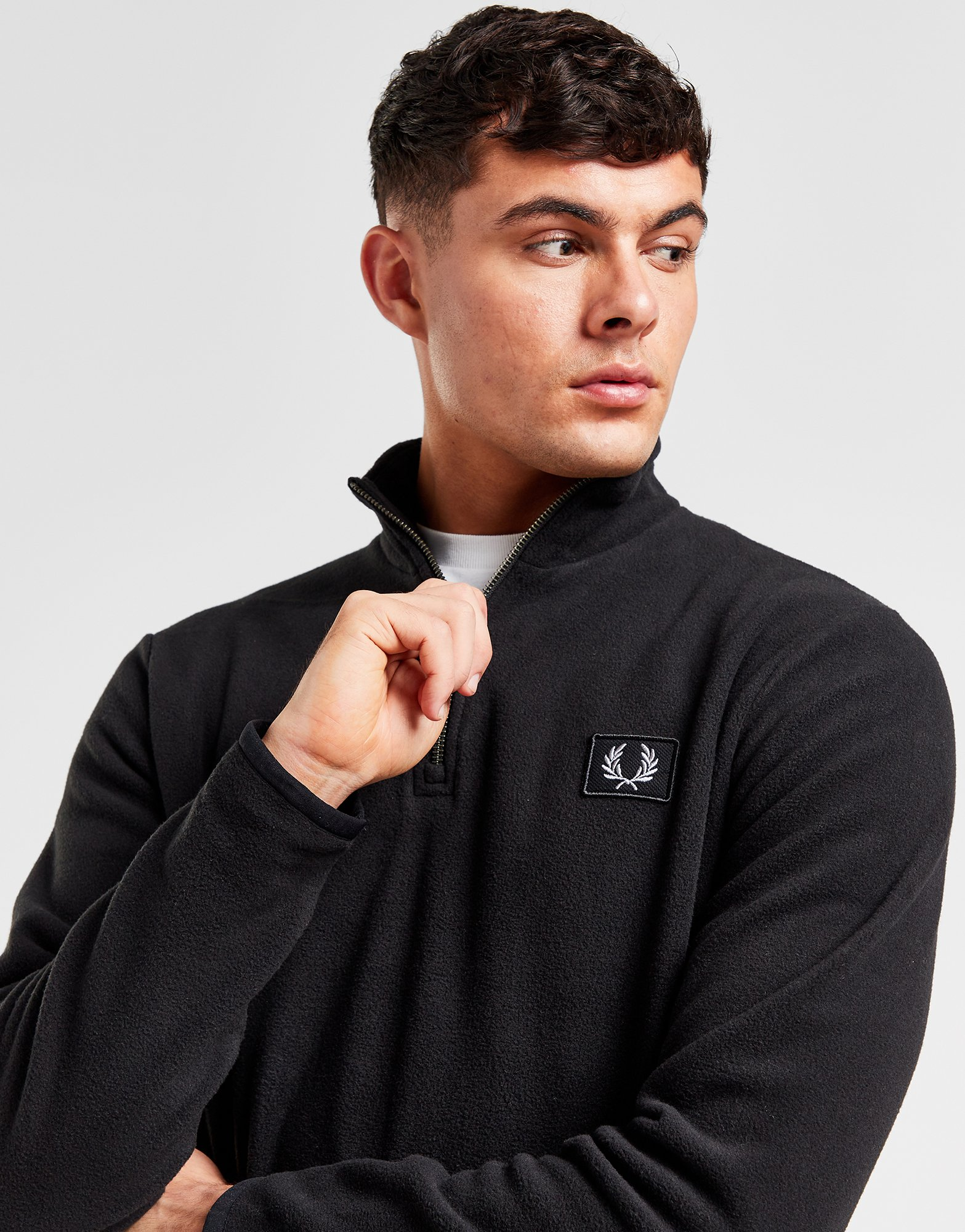 Fred Perry Sweat Zippé Polaire Homme