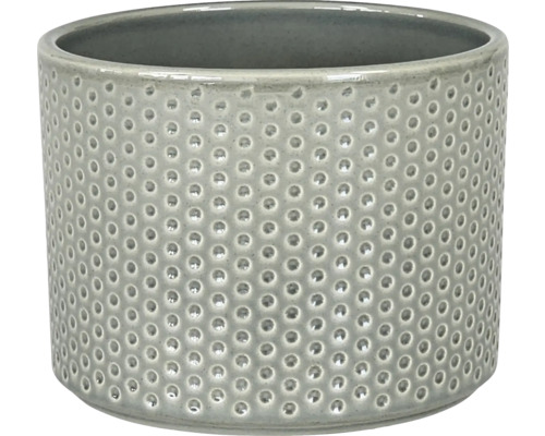 Bloempot/plantenbak Dickob Pillar Spot keramiek Ø 13,6 cm H 18,5 cm grijs